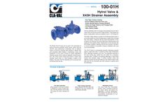 Cla-Val - Model 100-01H - Hytrol Main Valve with X43H Strainer - Brochure