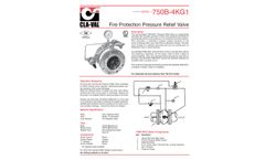 Cla-Val - Model 50B-4KG1 & 2050B-4KG1 - Pressure Relief Valve - Engineering Data Sheet - US and Metric Units