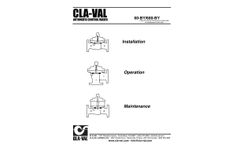 Cla-Val - Model 60-BY & 660-BY - Booster Pump Control Valve with High-Capacity Solenoid - Installation, Operation and Maintenance Manual