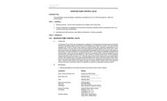  Cla-Val - Model 60-11 & 660-11 - Booster Pump Control Valve - Purchase Specifications - Brochure