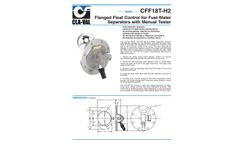 Cla-Val - Model E-CFF18T-H2 - Flanged Float Control Valve with Tester Valve - Engineering Data Sheet