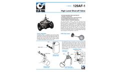 Cla-Val - Model 129AF-1 - High-Level Shut-Off Control Valve - Engineering Data Sheet