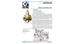 Cla-Val - Model 100PM-4B - Magazine Sprinkler Valve - Engineering Data Sheet