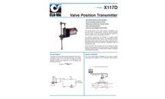 Cla-Val - Model X117D - Valve Position Transmitter - Engineering Data Sheet 