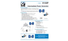 Cla-Val - Model X143IP - Intermediate Power Generator - Engineering Data Sheet
