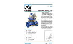 Cla-Val - Model 60-BY & 660-BY - Booster Pump Control Valve with High-Capacity Solenoid -  Engineering Data Sheet - US & Metric Units