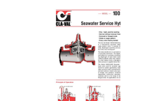 Cla-Val - Model CDS6-A - Altitude Pilot Control - Engineering Data Sheet - US & Metric Units