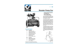 Cla-Val - Model 60-19 & 660-19 - Booster Pump Control Valve with High-Capacity Pilot -  Engineering Data Sheet - US Units