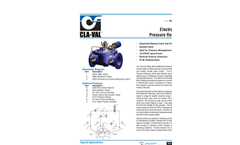 Cla-Val - Model CRD-34 and CRA-34 - Electronic Actuated Pilot Control Valve - Engineering Data Sheet - US & Metric Units