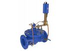 Cla-Val - Model 350-07 & 3650-07 - Electronic Pressure Sustaining Control with Manual Bypass