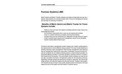 Forensic Systems LIMS Brochure