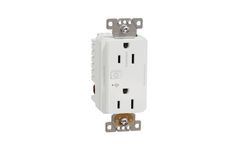 Model X Series 15A 125V - Tamper Resistant WiFi Energy Monitoring Duplex Outlet Back Wire Clamps Matte White