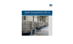 Model TSM/tsi - Tumbler Screening Machines  Brochure
