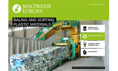 Macpresse - Baling and Sorting Plastic Materials - Brochure