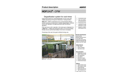 Hofstetter - Model HOFGAS- CPM - Degasification System for Coal Mines - Brochure