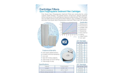 Spun Sediment Filter Cartridges