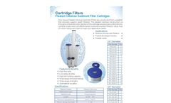 Pleated Sediment Filter Cartridegs