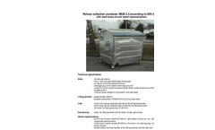 Model MGB 2,5 m³ - Metal Refuse Container Brochure