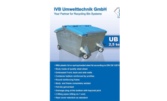 Model UB 2,5 m³ - Rear End Loaded Container - Brochure