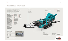 Premiertrak - Model 400 & R400 - Jaw Crusher Brochure