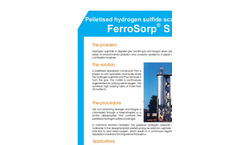 HeGo Biotech - Model FerroSorp DG-Series - Reactant for Binding Hydrogen Sulphide - Brochure