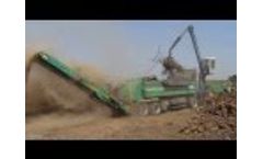 TBG 625 High-Speed Shredder Processing Wood Video