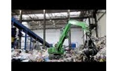 SENNEBOGEN 818 E Mobile Electric Material Handler - Waste Management at OZO, Czech Republic Video