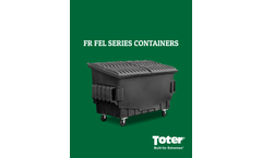 Toter - Model FR Series - Front End Load Containers (FELs) - Brochure