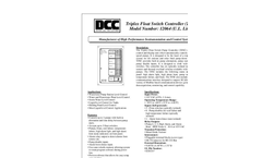 DCC - Model 12064 - Triplex Float Switch Controller (TFSC) - Brochure