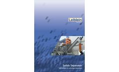 Leiblein - Solids Separator - Brochure