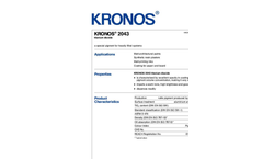 KRONOS - Model 2043 - Titanium Dioxide Brochure