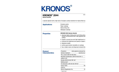 KRONOS - Model 2044 - Titanium Dioxide Brochure