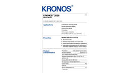 KRONOS - Model 2056 - Titanium Dioxide Brochure
