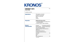 KRONOS - Model 2073 - Titanium Dioxide  Brochure