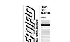 Model Series 700 - Industrial Vertical Sewage Ejector Pumps Brochure