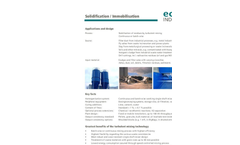 Solidification / Immobilisation - Datasheet