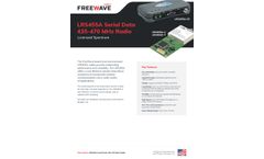 FreeWave - Model LRS Series - Industrial Serial Data Radios - Brochure