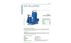 DR BluePRO - Multi-Channel Open Impeller for Submersible Pumps Datasheet