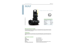 Zenit - MAF - Single-Channel Open Impeller for Submersible Pumps Datasheet