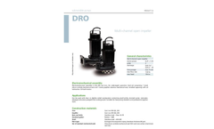 Zenit - DRO - Multi-Channel Open Impeller for Submersible Pump Datasheet
