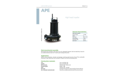 Zenit - APE - High Head Impeller for Submersible Pump Datasheet