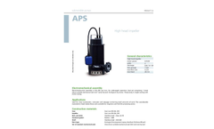 Zenit - APS - High Head Impeller for Submersible Pump Datasheet