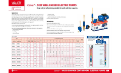 Conva - Deep Well Packer Electric Pumps Brochure