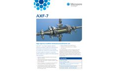 Micropore - Model AXF-7 (1500kg/hr) - Membrane Emulsification Technology - Brochure
