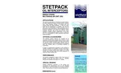 Single Stage Tilted Plate Interceptors - Datasheet