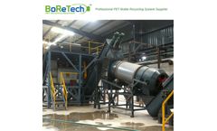 BORETECH - Model TL3000 - 3000KG/H Fiber Grade PET Bottle Recycling Plant