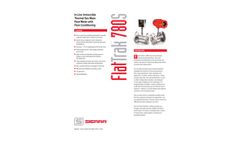 Sierra - Model FlatTrak 780S - Inline Thermal Mass Flow Meters with Flow Conditioning - Brochure