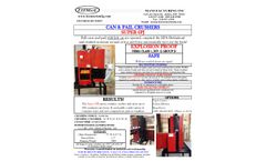 TeeMark - Model Super 6 PJ - Full Cans and Pails Crusher - Brochure