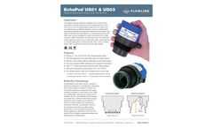 Flowline - Model EchoPod UG01 & UG03 - Reflective Ultrasonic Multi-Function Liquid Level Sensor Transmitter - Brochure