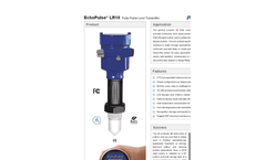 EchoPulse - Model LR10 Pulse - Radar Level Transmitter Brochure